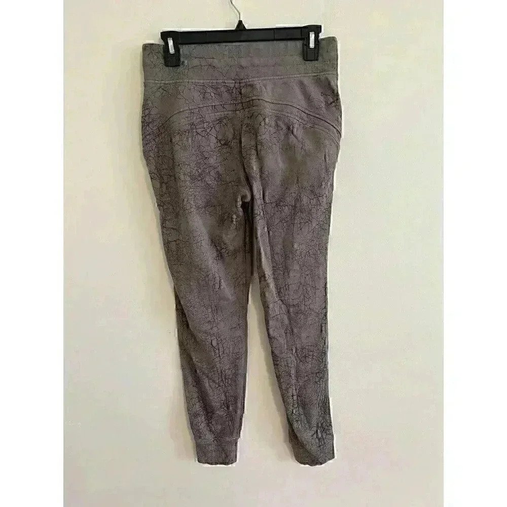 Lululemon Warm Down 7/8 Length Jogger Sweatpant Women's Size 8 Brown Pockets - Picture 5 of 7